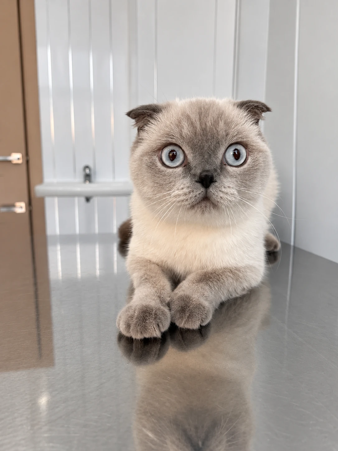 Кошка на осмотре